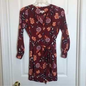 Loft Outlet Petite Floral Shirtdress  Size SP